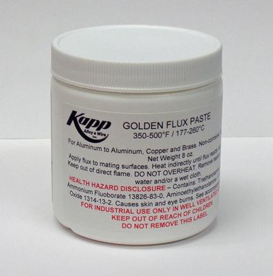 Kapp Golden Flux Paste for Soldering Aluminum to Aluminum and Copper